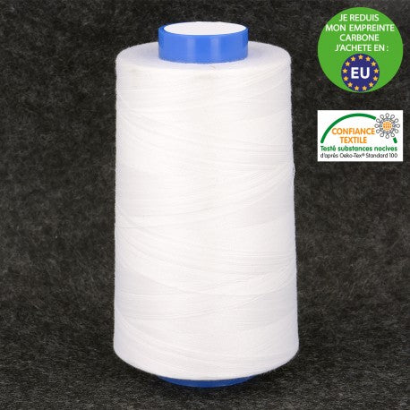 Cônes pour surjeteuse de 5000m blanc oeko-tex (prix pour 1 cône)