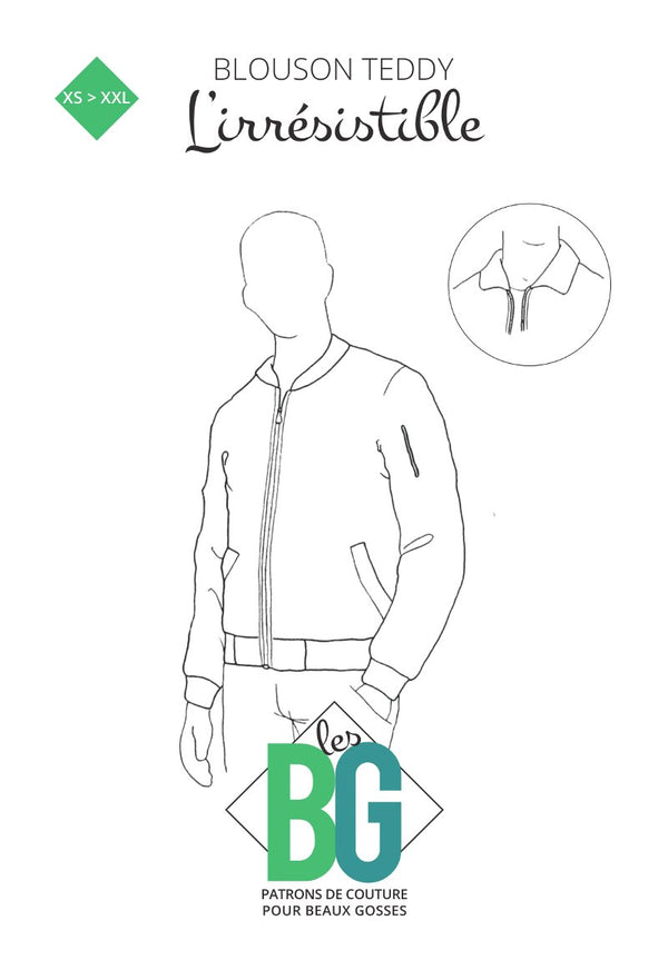 Patron Bombers / teedy pour homme "L'irrésistible" des patrons les BG
