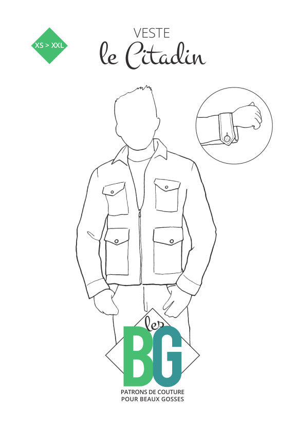 Patron veste pour homme "Le citadin" des patrons les BG