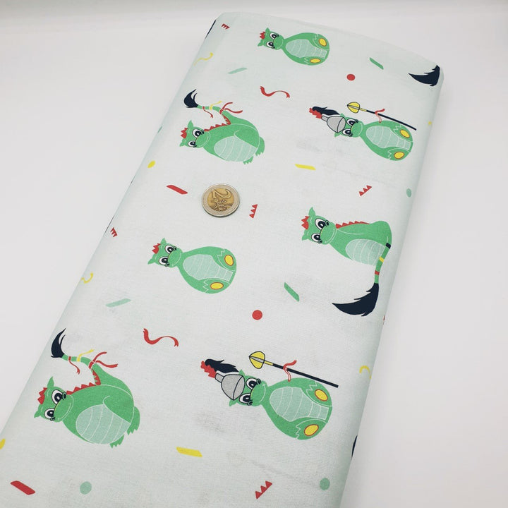 Tissu 100% coton Doudou / Dragonou certifié Oeko Tex (par unité de 10cm) - C'est du Joly