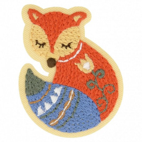 Patch thermocollant renard brodé - (prix à la pièce)