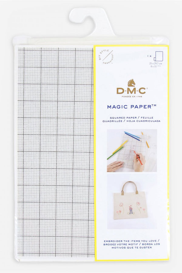 Magic paper - feuille A4- petits carreaux de marque DMC