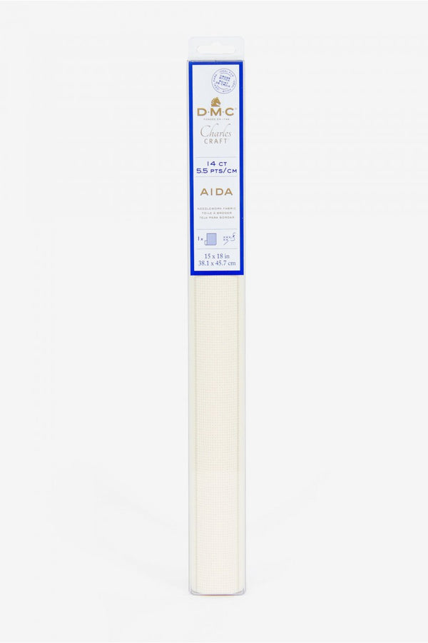 Toile aïda - 14ct - 5,5pts/cm - 38,1x45,7cm (prix pour le coupon) - plusieurs couleurs