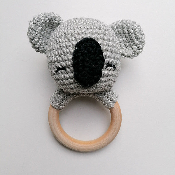 Kit hochet au crochet Chloé le koala (prix pour le set)