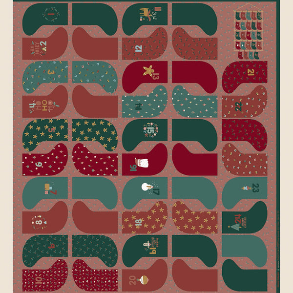 Calendrier de l'avant "bottes de noël" (prix pour le panneau)