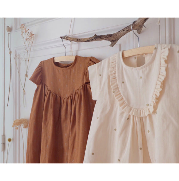 Robe / Blouse Louise de Ikatee X Petites choses - 3 ans à 12 ans (fr et angl)
