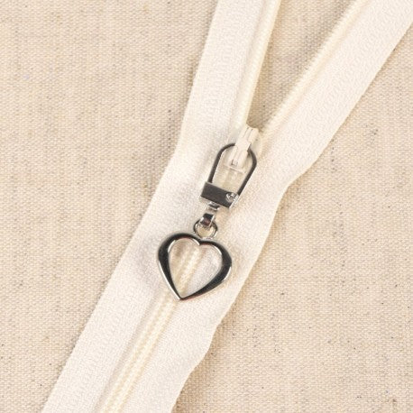 Décorations pour curseur de fermeture éclair coeur (prix à la pièce)