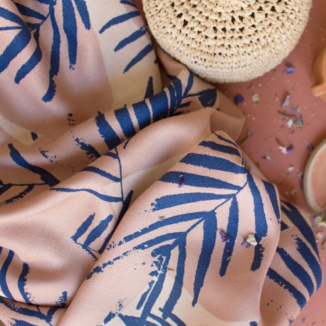 Crêpe de Viscose Atelier Brunette - Canopy Cobalt (prix pour 10cm)
