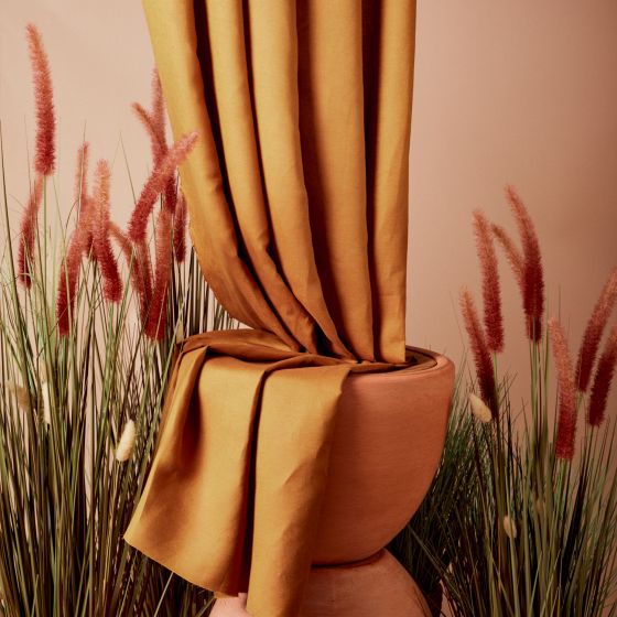Tissus Lin/Viscose - Atelier Brunette - ochre (prix pour 10cm)