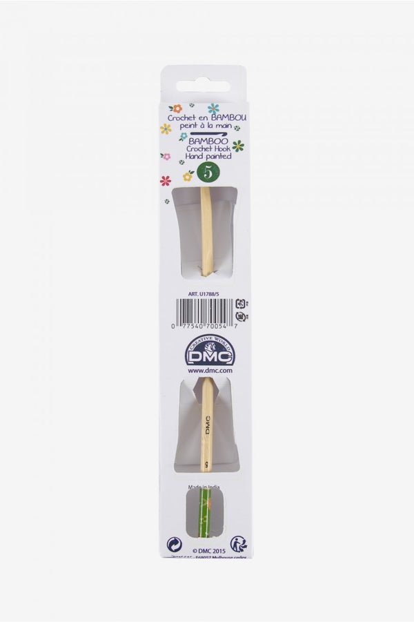 Crochet bambou 4mm de marque DMC - peint à la main  (prix à la pièce)